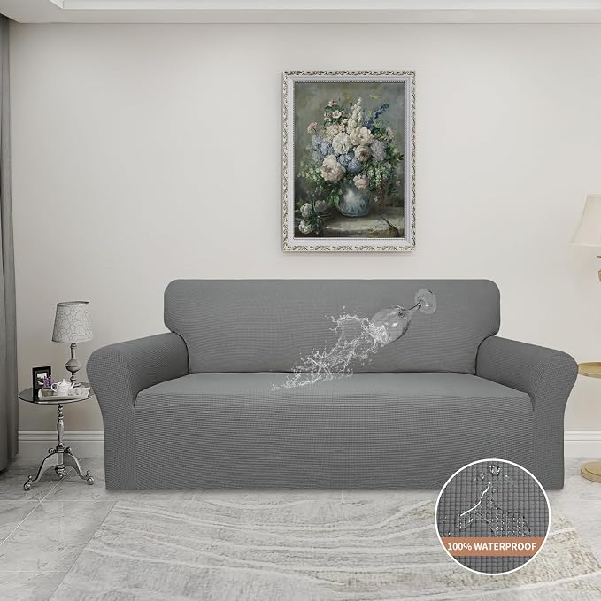 Easy-Going 100% Waterproof Couch Cover, 3 Cushion Oversized Sofa Cover | - Image 2