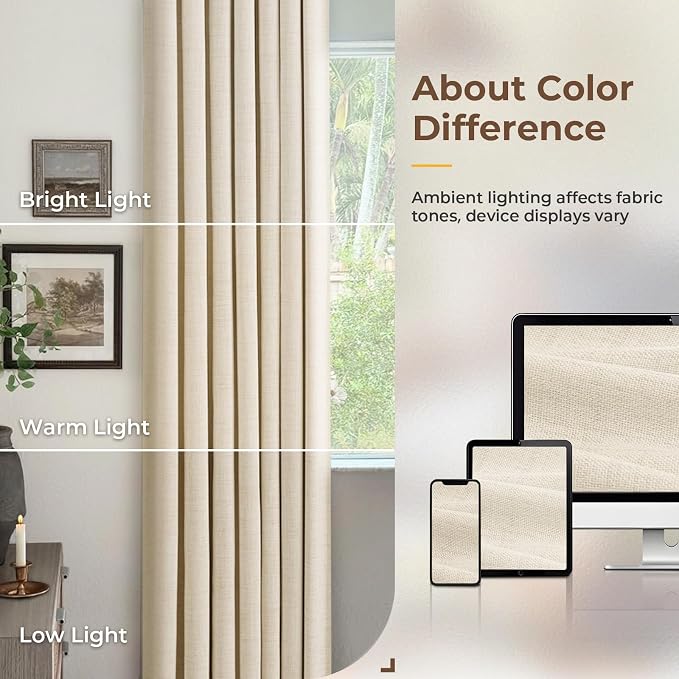INOVADAY 100% Blackout Curtains - Image 9