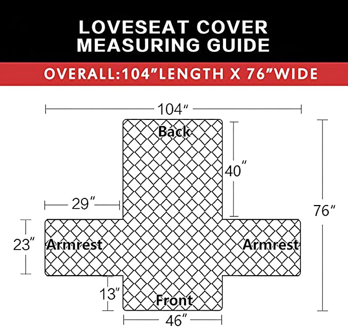 Easy-Going Reversible Couch Cover, 2 Cushion Sofa, Water Resistant Furniture Mat - Image 6