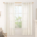 Light Filtering Linen Curtains 72 inches Long by LAMIT