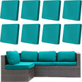 8Pcs Outdoor Cushion Covers, Elastic Patio Cushion Covers | Washable, by dreahoteztil