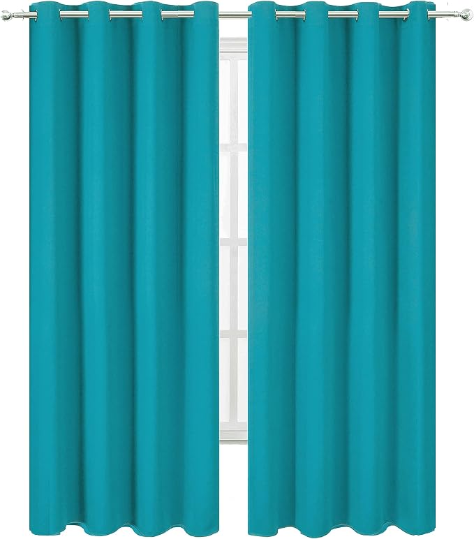 Teal/Turquoise Kids Blackout Curtains - Image 2