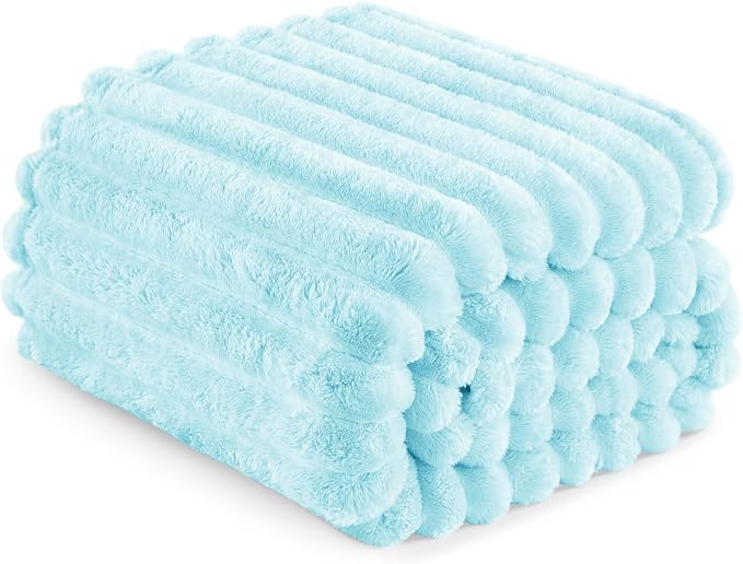 Exclusivo Mezcla Striped Fleece Throw Blanket - Image 8