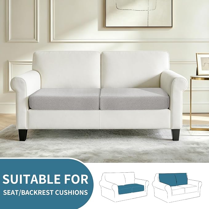 XINEAGE Couch Cushion Covers Seat Cushion Cover Thick Stretch Sofa Slipcovers 2 - Image 2