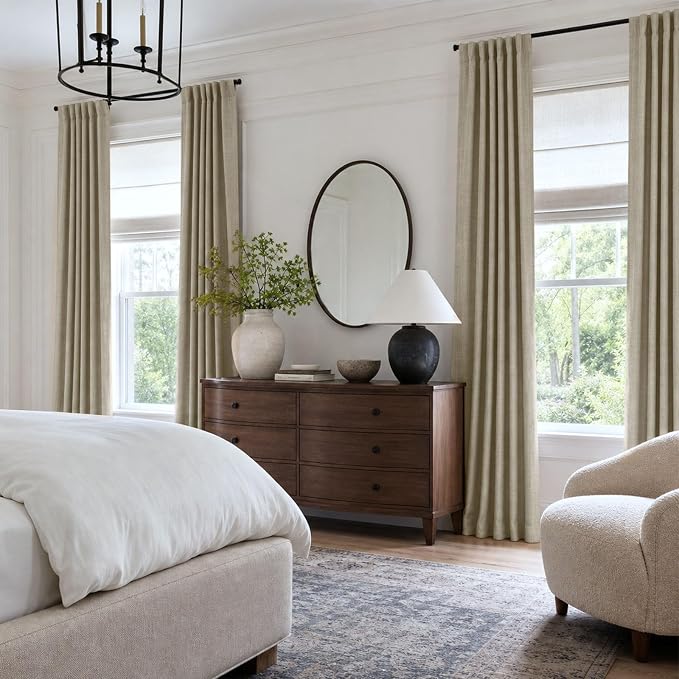 Faux Linen Total Blackout Curtains - Image 4