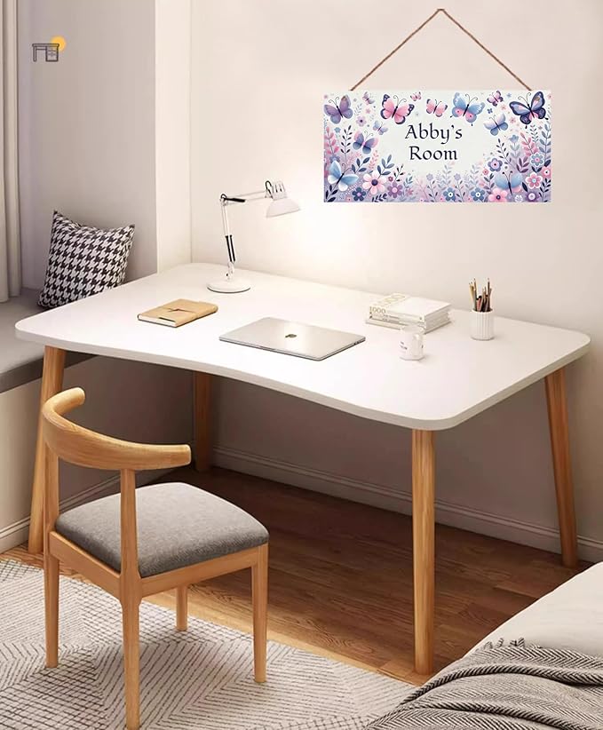 Personalized Sign Vintage Butterfly Wall Decor For Kids Room Decoration Nursery Decor Party Decorations For Little Man Cave Wall Art Decor For Boys Room Girls Bedroom