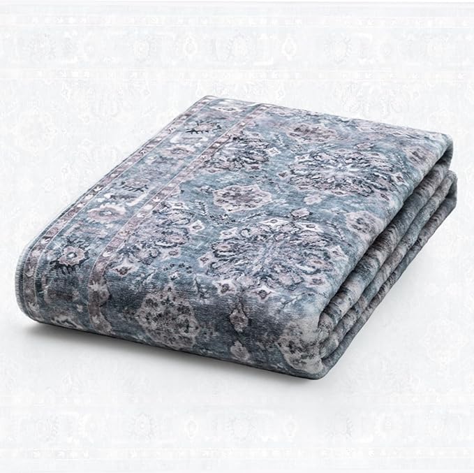 SERISSA 8x10 Washable Non Slip Floral Boho Area Rug - Image 5