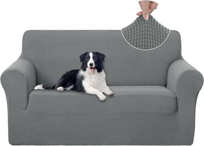 U-NICE HOME Loveseat Cover Stretch Couch Cover Sofa Slipcover, 1-Piece Sofa by U-NICEHOME