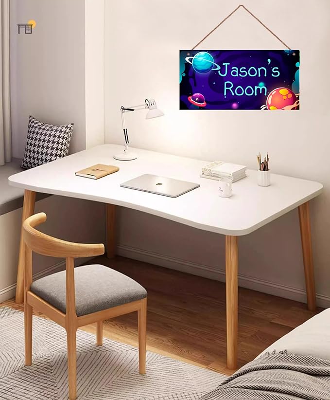 Personalized Universe Sign Custom Name Science Fiction Theme Sign For Kids Room Wall Art Décor Outer Space Art Wall Decor For Boys Room Bedroom Nursery Door For Girls Bedroom