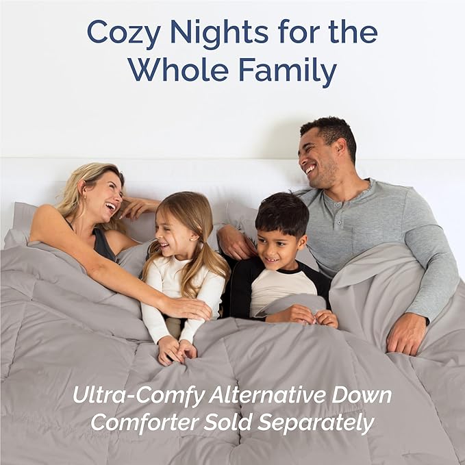 Twin XL 4 Piece Sheet Set - Comfy Breathable & Cooling - Ultra Soft Hotel Luxury Bedding Set w/ 8-16 Inch Deep Pockets - 1 Flat & 1 Fitted Sheet & 2 Pillowcases - Wrinkle Free & Easy Care - Light Grey