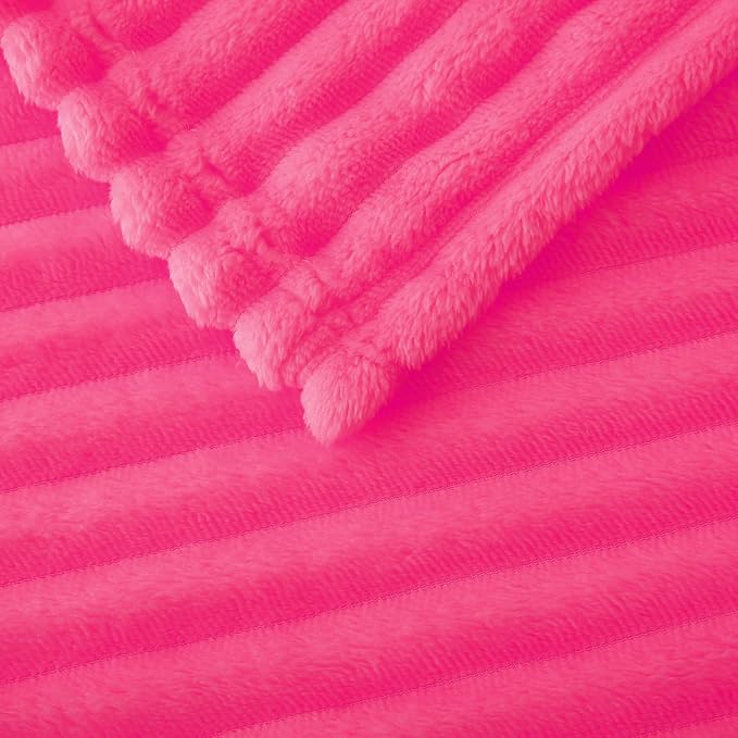 Hot Pink Fleece Throw Blanket 50”×60” - Image 5