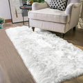 Latepis Runner Rugs for Hallway 2x10 White Faux Fur Rug Sheepskin Rugs for by Latepis
