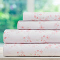 DREAMCARE Full Size Bed Sheets - Luxurious Floral Full Sheet Set - 4 Pc Ultra Soft Breathable Wrinkle Free Brushed Microfiber Floral Blossom