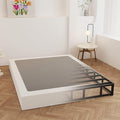 King Box Spring 9 Inch, Heavy Duty Metal Box Spring Bed Base with Fabric Cover, Mattress Foundation, Easy Assembly, Noise Free, Black