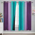 Ombre Teal and Purple Blackout Curtains by ESTELARTEXTILER