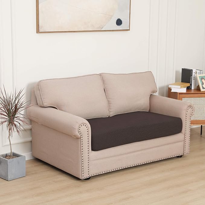 Easy-Going Stretch 1 Piece Loveseat Couch Cushion Cover - Image 2