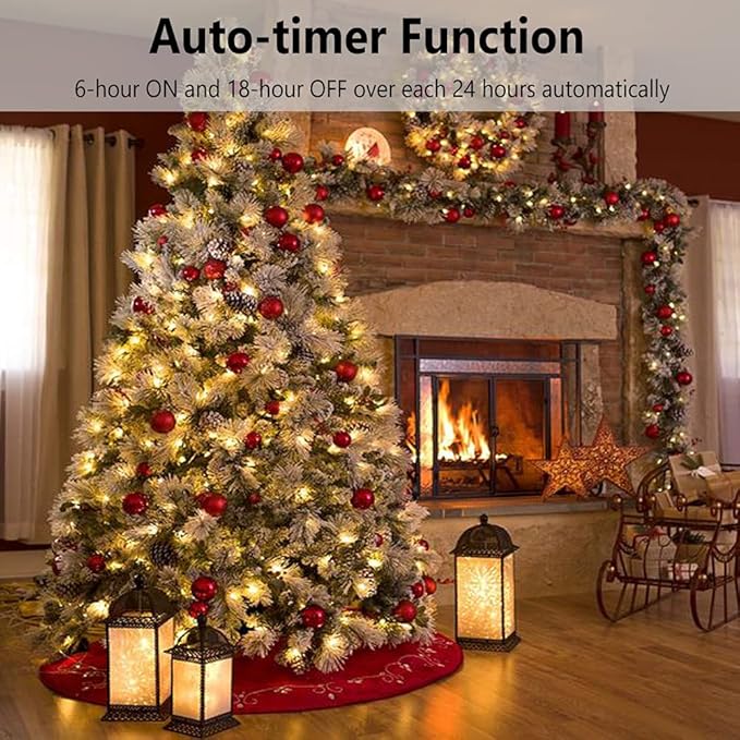 Christmas Lights - Battery Operated String Lights 50 Count Clear LED Mini Lights 8 Modes Mini Light Set with Timer for Xmas Tree Wreath Party Indoor Outdoor Decor, Waterproof, Warm White