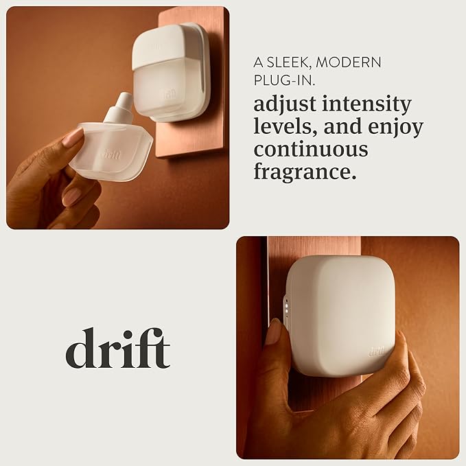 Drift Home Scent Diffuser Starter Kit in Wild Lavender - Adjustable and Long Lasting Diffuser Aroma - Clean Ingredients, Pet Safe