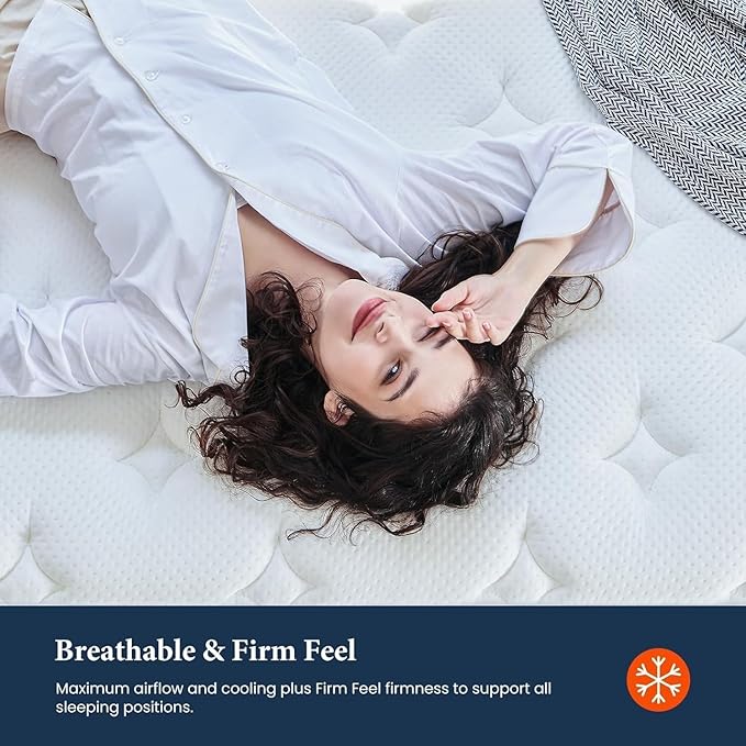 Coolvie Firm King Size Mattress 12 Inch for Adults, Hybrid King Mattress in a Box with Cooling Memory Foam, Pocket Spring for Motion Isolation, Extra Lumbar & Shoulder Support for Pain Relief, 80"x76"