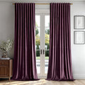 MIULEE Dark Purple Velvet Curtains 52x96 inches Luxury Blackout Curtains | by MIULEE