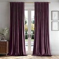 MIULEE Dark Purple Velvet Curtains 52x90 inches Luxury Blackout Curtains | by MIULEE