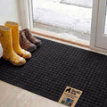 GORILLA GRIP® Ultra Absorbent Front Door Mat Outside Entrance, Traps Dirt and by Unknown