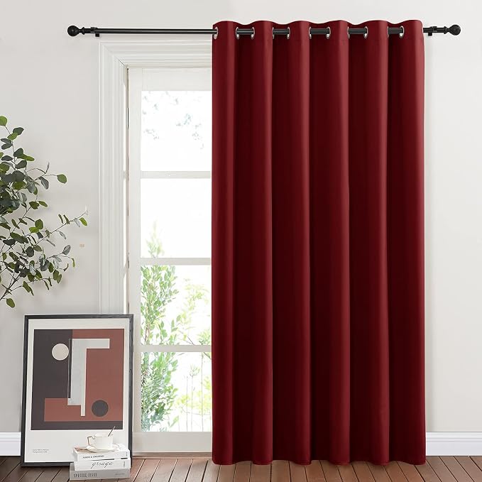 NICETOWN Glass Door Curtains for Window, Wide Thermal Curtain Panels, Sliding - Image 8
