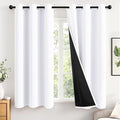 MIULEE White 100% Blackout Curtains by MIULEE