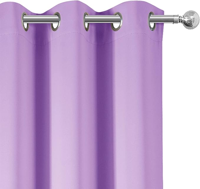 Blackout Curtains 38 x 84 inch/Lavender Curtains Set of 2 Panels/Thermal - Image 6