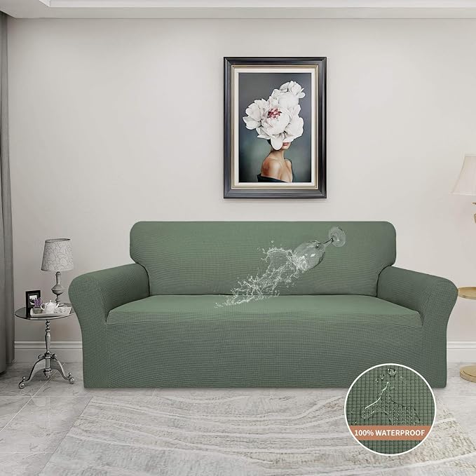 Easy-Going 100% Waterproof Couch Cover, 3 Cushion Oversized Sofa Cover | - Image 2