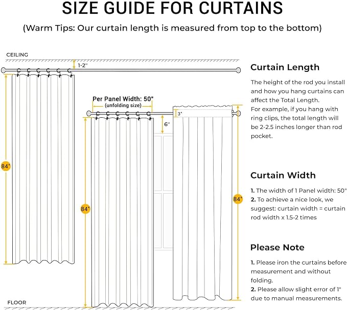 INOVADAY 100% Blackout Curtains - Image 5