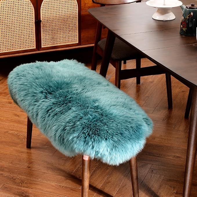 LLB Genuine Sheepskin Area Rug Wool Rug Fur Carpet Fluffy Shaggy Fur Rug - Image 5