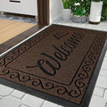 Yimobra Welcome Mat Outdoor Indoor, Waterproof Heavy Duty Front Door Mat by Yimobra