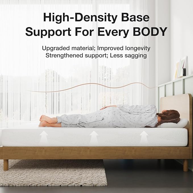 Novilla Full Mattress, 5 Inch Full Bed Mattress for Kids, Gel Memory Foam Mattresses for Cooling Night Sleep, Pressure Relief, CertiPUR-US Certified