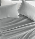 Linen Market Double-Brushed Microfiber California King Sheet Set 4 Piece – Oeko-TEX Certified Ultra Soft & Wrinkle-Free - 16" Deep Pocket Sheets Easy Care Cal-King Size - Light Gray