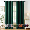 MIULEE Blackout Curtains for Bedroom 2 Panel 40 x 84 Inch Long Hunter Green | by MIULEE