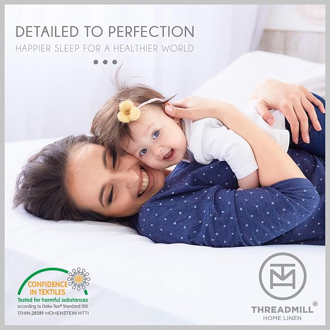 Threadmill California-King Sheets - 800 Thread Count, Jacquard Celine Dark Grey, 100% Pure Cotton 4 Piece Striped Bed Set, Extra Long Staple Cotton, Luxury Damask Sheets with Elasticized Deep Pocket