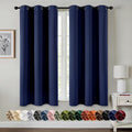 MIULEE Blackout Curtains for Bedroom 2 Panels 40 x 64 Inch Long Navy Blue | by MIULEE