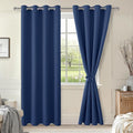 Blackout Curtains for Bedroom, 52 x 84 Inches Long, 2 Panels | Thermal by Hiasan