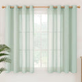 YoungsTex Short Linen Sheer Curtains 54 Inch Length by YoungsTex