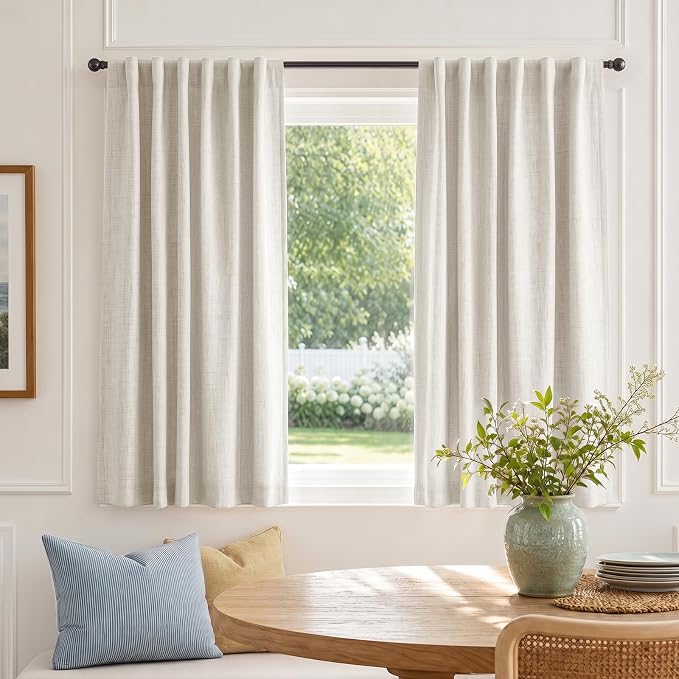 Linen Textured Total Blackout Curtains - Image 6