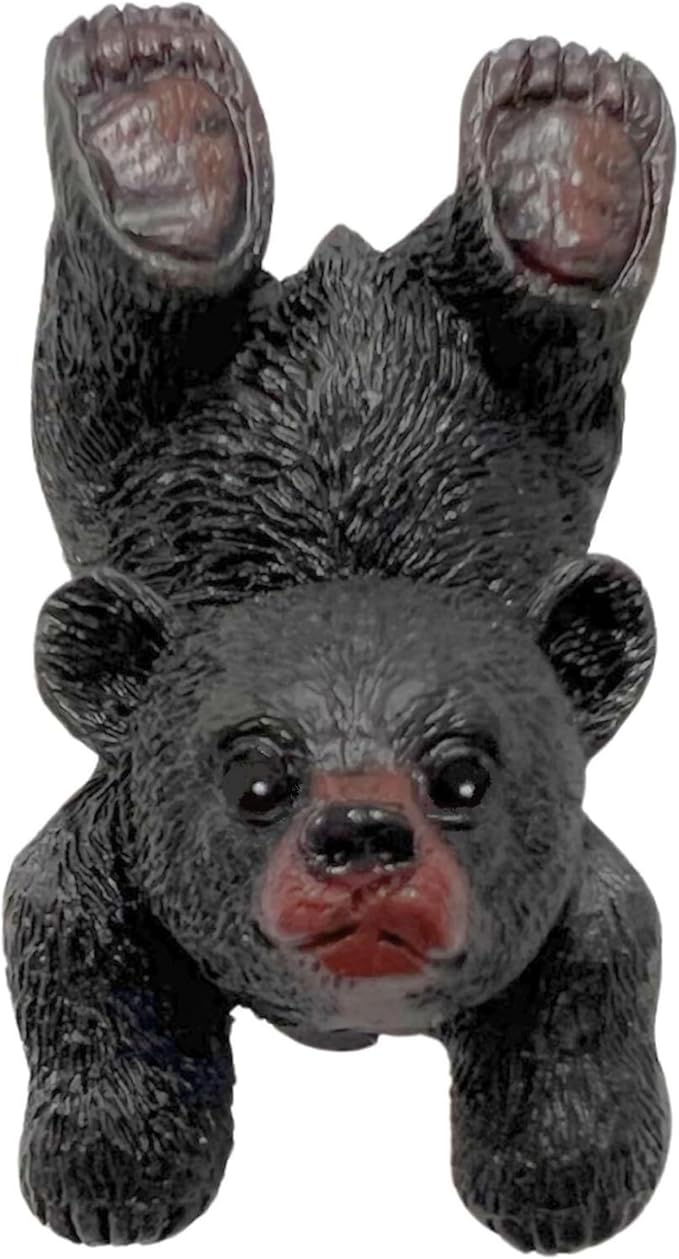BestGiftEver Black Bear Drawer Pull and Cabinet Knob - Rustic Decor Dresser Hardware, Ideal for Mountain, Cabin, Lodge or Woodland Home Decorations with Wildlife Charm (Handstand Playing Bear)