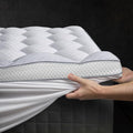 3 Inch Ultra-Fluffy Memory Foam Mattress Topper Full XL for Back Pain, Extra Soft Pillow Top Full XL Mattress Topper with 4X Support, Mattress Pad with Breathable Air Mesh Sides, 6-21'' Deep Pocket