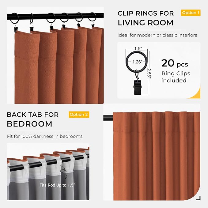 INOVADAY 100% Blackout Curtains - Image 4