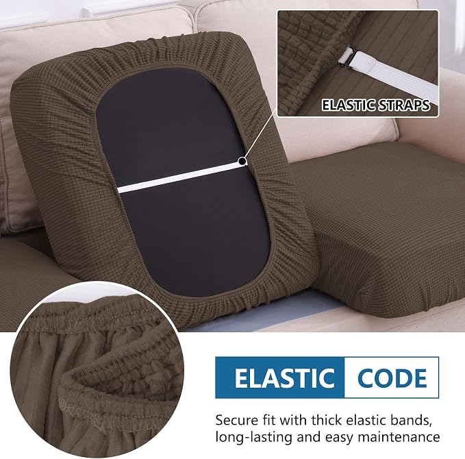 Waterproof Sectional Couch Covers, Non Slip Sofa Cushion Covers | L Shape - Image 4