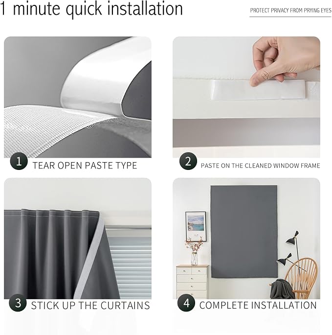 Instant Blackout Window Curtain - Image 3