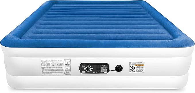 SoundAsleep Products CloudNine Series Air Mattress Includes Dual Smart Pump Technology - King Size