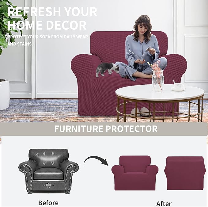 Easy-Going Stretch Oversized Chair Slipcover - Image 4