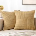 MIULEE Cream Yellow Decorative Throw Pillow Covers by MIULEE