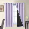 Yakamok Lilac 100% Blackout Curtains 63 Inches Long by Yakamok